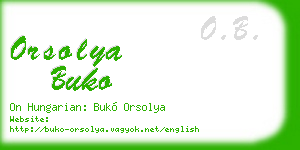 orsolya buko business card