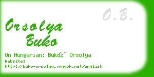 orsolya buko business card